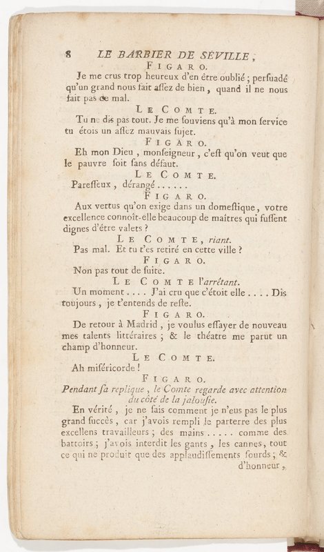 Barbier de Séville, ou la Précaution inutile (Le), comédie en quatre actes, par M. de Beaumarchais, représentée sur le théâtre de la Comédie Française le 23 février 1775 (avec une Lettre modérée sur la chute et la critique du Barbier de Séville) Barbier de Séville, ou la Précaution inutile (Le), comédie en quatre actes, par M. de Beaumarchais, représentée sur le théâtre de la Comédie Française le 23 février 1775 (avec une Lettre modérée sur la chute et la critique du Barbier de Séville)