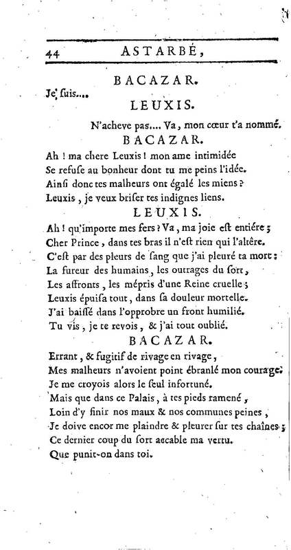 Astarbé, tragédie, par M. Colardeau. Représentée pour la première fois par les Comédiens françois ordinaires du Roi, le 27 février 1758 Astarbé, tragédie, par M. Colardeau. Représentée pour la première fois par les Comédiens françois ordinaires du Roi, le 27 février 1758