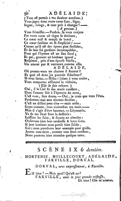 Adélaïde ou l’antipathie pour l’amour, comédie en deux actes, en vers de dix syllabes Adélaïde ou l’antipathie pour l’amour, comédie en deux actes, en vers de dix syllabes