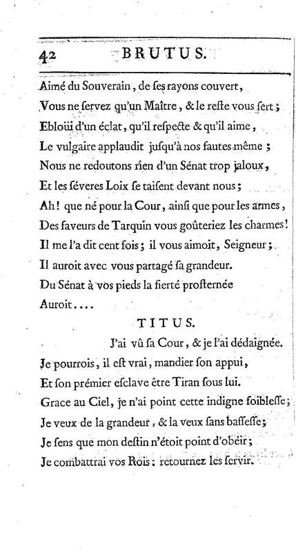 Brutus de M. de Voltaire (Le), avec un Discours sur la tragédie Brutus de M. de Voltaire (Le), avec un Discours sur la tragédie