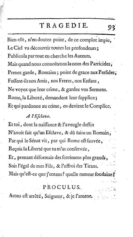 Brutus de M. de Voltaire (Le), avec un Discours sur la tragédie Brutus de M. de Voltaire (Le), avec un Discours sur la tragédie