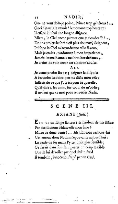 Nadir, ou Thamas-Kouli-Kan : tragédie, par M. D. B. Représentée pour la première fois, sur le Théâtre de la Nation, le 31 août 1780