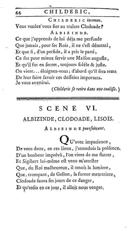 Childéric, tragédie… Childéric, tragédie…