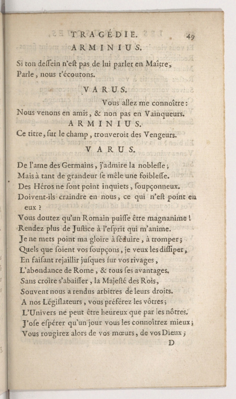 Chérusques (Les), tragédie Chérusques (Les), tragédie