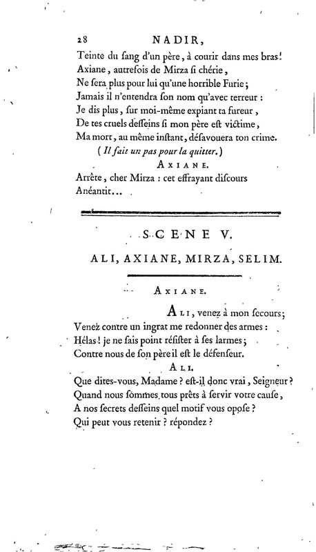 Nadir, ou Thamas-Kouli-Kan : tragédie, par M. D. B. Représentée pour la première fois, sur le Théâtre de la Nation, le 31 août 1780 Nadir, ou Thamas-Kouli-Kan : tragédie, par M. D. B. Représentée pour la première fois, sur le Théâtre de la Nation, le 31 août 1780