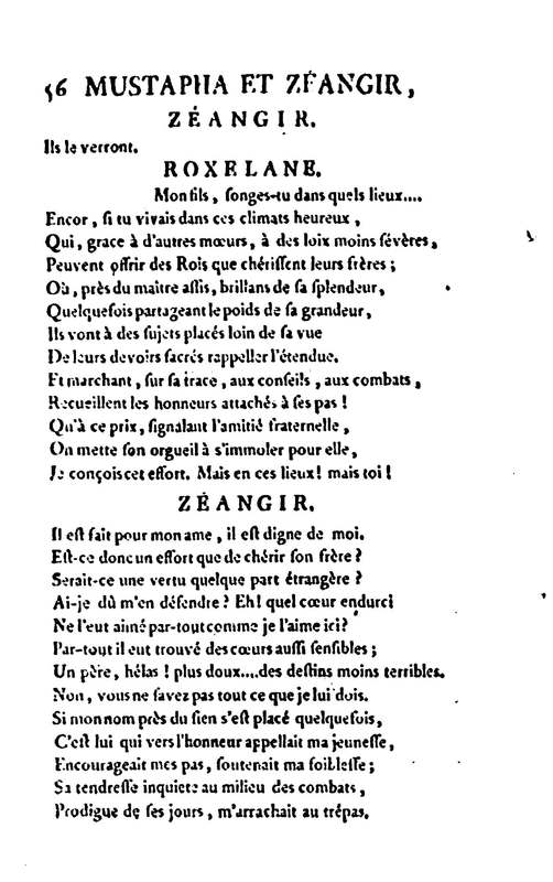 Mustapha et Zéangir, tragédie en cinq actes et en vers, représentée sur le théâtre de Fontainebleau, devant Leurs Majestés, le 1er novembre 1776