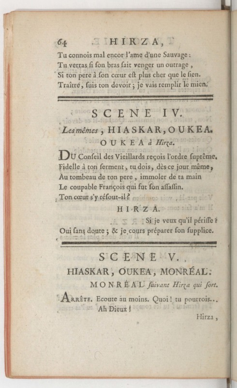Hirza, tragédie, par M. de Sauvigny… (Comédiens ordinaires du Roi, 27 mai 1767) Hirza, tragédie, par M. de Sauvigny… (Comédiens ordinaires du Roi, 27 mai 1767)