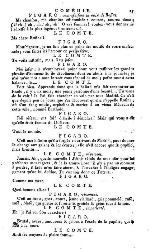 Barbier de Séville, ou la Précaution inutile (Le), comédie en quatre actes, par M. de Beaumarchais, représentée sur le théâtre de la Comédie Française le 23 février 1775 (avec une Lettre modérée sur la chute et la critique du Barbier de Séville) Barbier de Séville, ou la Précaution inutile (Le), comédie en quatre actes, par M. de Beaumarchais, représentée sur le théâtre de la Comédie Française le 23 février 1775 (avec une Lettre modérée sur la chute et la critique du Barbier de Séville)