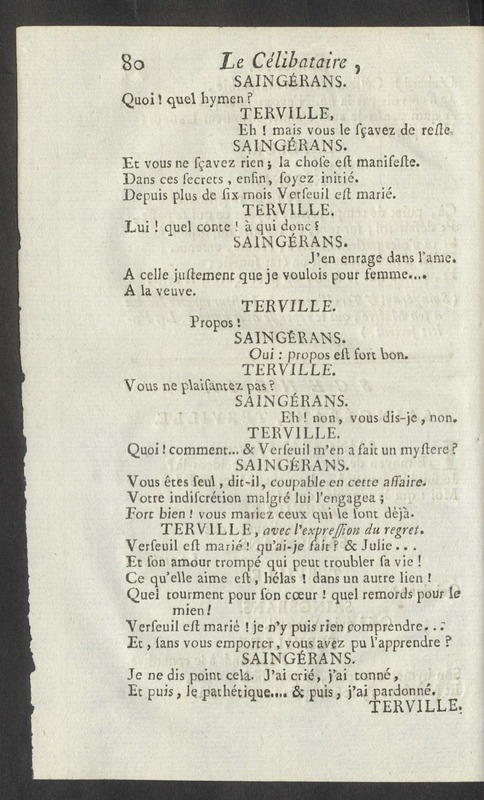 Célibataire (Le), comédie en cinq actes et en vers