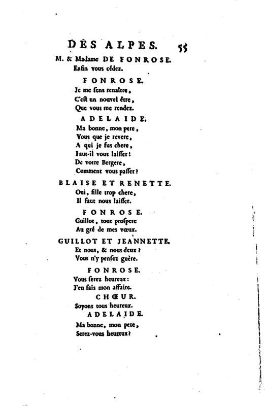 Bergère des Alpes (La), pastorale en trois actes et en vers, mêlée de chants, par M. Marmontel de l'Académie françoise Bergère des Alpes (La), pastorale en trois actes et en vers, mêlée de chants, par M. Marmontel de l'Académie françoise