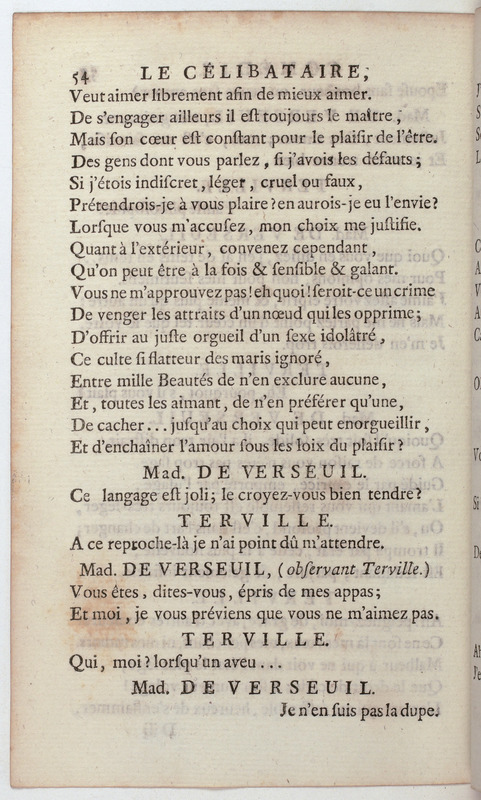 Célibataire (Le), comédie en cinq actes et en vers, représentée pour la première fois par les Comédiens françois, le 20 septembre 1775 Célibataire (Le), comédie en cinq actes et en vers, représentée pour la première fois par les Comédiens françois, le 20 septembre 1775