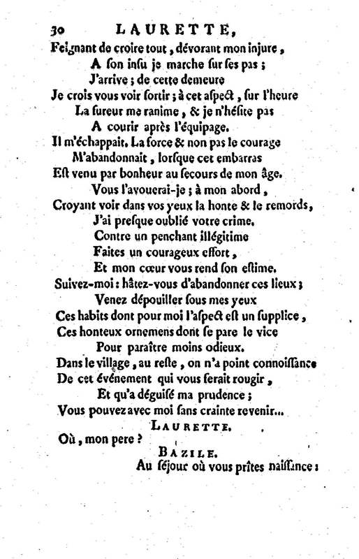 Laurette, comédie en trois actes et en vers, tirée des Contes de M. Marmontel Laurette, comédie en trois actes et en vers, tirée des Contes de M. Marmontel
