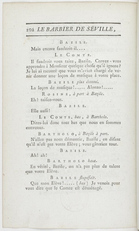 Barbier de Séville, ou La précaution inutile (Le), comédie en quatre actes