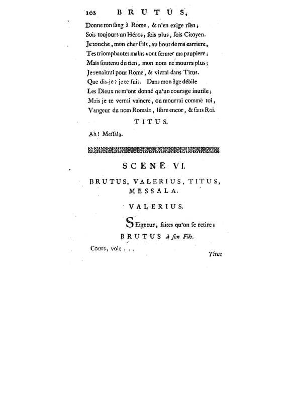 Brutus de M. de Voltaire (Le), avec un Discours sur la tragédie