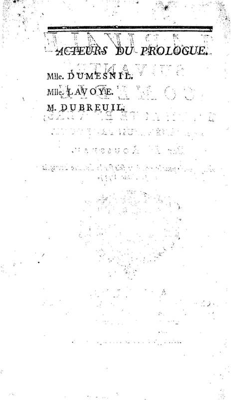 Rivale suivante (La), comédie en un acte en vers, précédée d'un prologue, par M. Rousseau