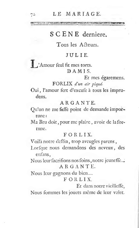Mariage interrompu (Le), en trois actes et en vers