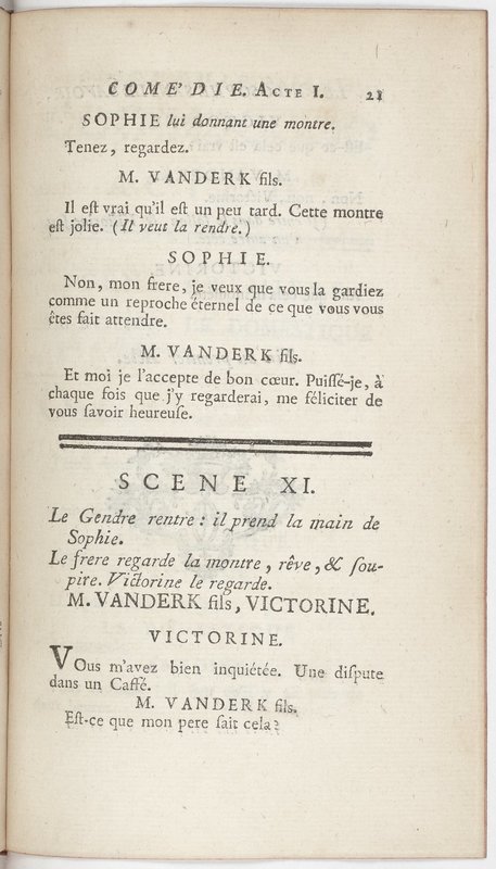 Philosophe sans le savoir (Le), comédie en prose et en cinq actes… par M. Sedaine. [Paris, les Comédiens français, 2 novembre 1765]