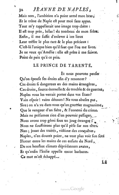 Jeanne de Naples, Tragédie en cinq actes et en vers Jeanne de Naples, Tragédie en cinq actes et en vers