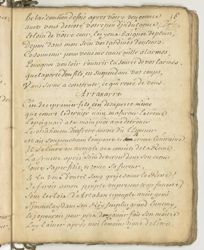 Artaxare, tragédie en cing actes et en vers Artaxare, tragédie en cing actes et en vers
