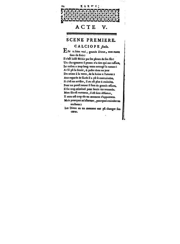 Zarès, tragédie, par M. Palissot de Montenoy, représentée pour la première fois par les Comédiens français, le 3 juin 1751 Zarès, tragédie, par M. Palissot de Montenoy, représentée pour la première fois par les Comédiens français, le 3 juin 1751