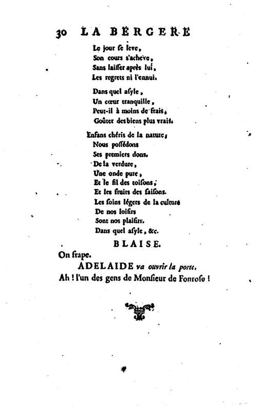 Bergère des Alpes (La), pastorale en trois actes et en vers, mêlée de chants, par M. Marmontel de l'Académie françoise Bergère des Alpes (La), pastorale en trois actes et en vers, mêlée de chants, par M. Marmontel de l'Académie françoise
