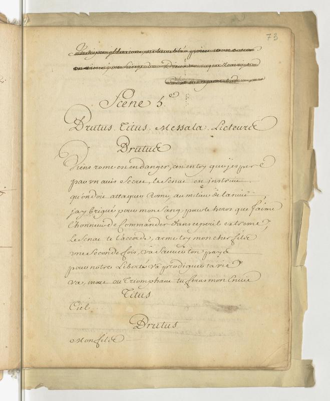 Brutus, tragédie en cinq actes et en vers
