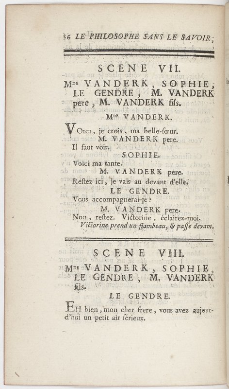 Philosophe sans le savoir (Le), comédie en prose et en cinq actes… par M. Sedaine. [Paris, les Comédiens français, 2 novembre 1765]