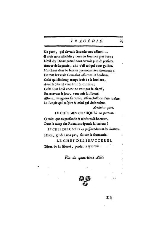 Arminius, ou les Chérusques : tragédie, tirée du théâtre allemand Arminius, ou les Chérusques : tragédie, tirée du théâtre allemand