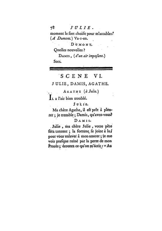 Julie, ou le Bon Père, comédie en trois actes et en prose / par M. D* N**, … Julie, ou le Bon Père, comédie en trois actes et en prose / par M. D* N**, …