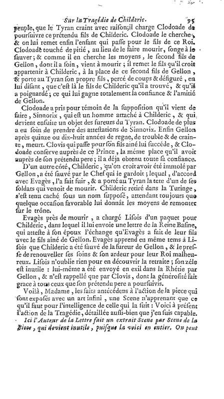 Childéric, tragédie… Childéric, tragédie…