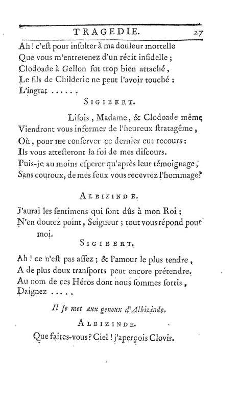 Childéric, tragédie… Childéric, tragédie…