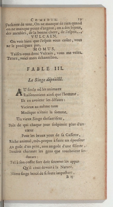 Momus fabuliste, ou les Noces de Vulcain, comédie
