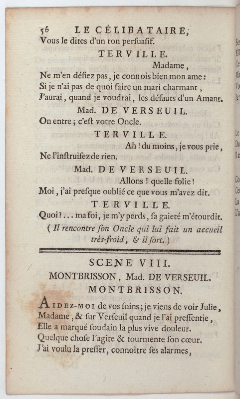 Célibataire (Le), comédie en cinq actes et en vers, représentée pour la première fois par les Comédiens françois, le 20 septembre 1775 Célibataire (Le), comédie en cinq actes et en vers, représentée pour la première fois par les Comédiens françois, le 20 septembre 1775