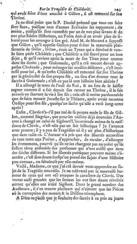 Childéric, tragédie… Childéric, tragédie…