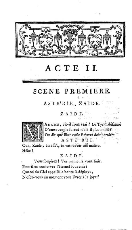 Bajazet premier, tragédie par M. le chevalier de P***