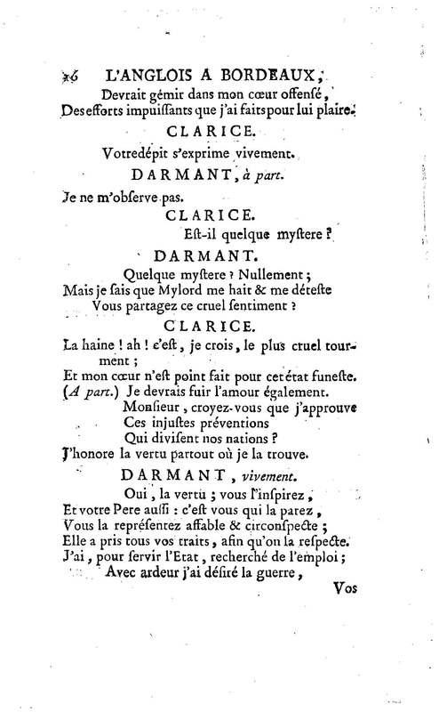 Anglais à Bordeaux (L'), comédie en un acte et en vers libres, par M. Favart… [Par les Comédiens françois ordinaires du Roi, 14 mars 1763]