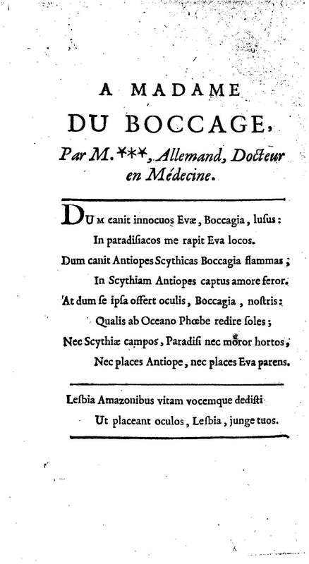 Amazones (Les), tragédie en cinq actes, par madame du Boccage, représentée par les Comédiens ordinaires du Roy, aux mois de juillet et d'août 1749