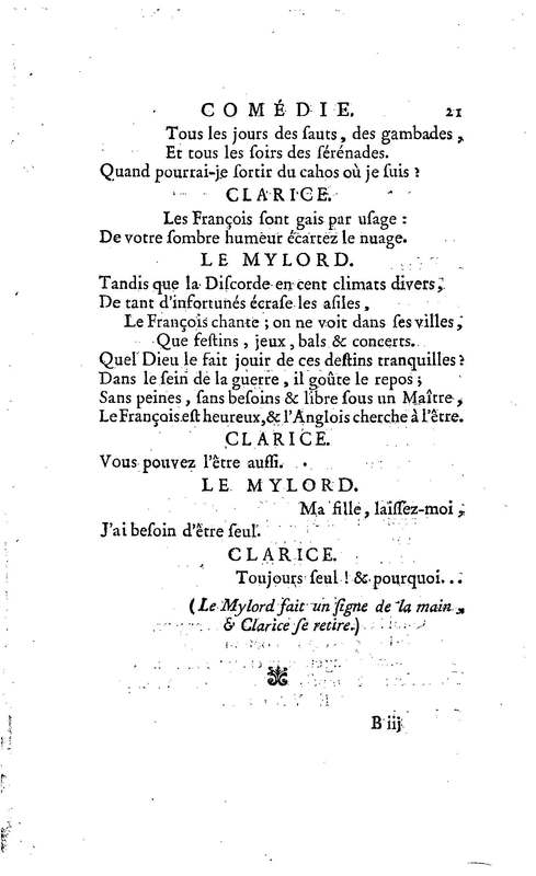 Anglais à Bordeaux (L'), comédie en un acte et en vers libres, par M. Favart… [Par les Comédiens françois ordinaires du Roi, 14 mars 1763]