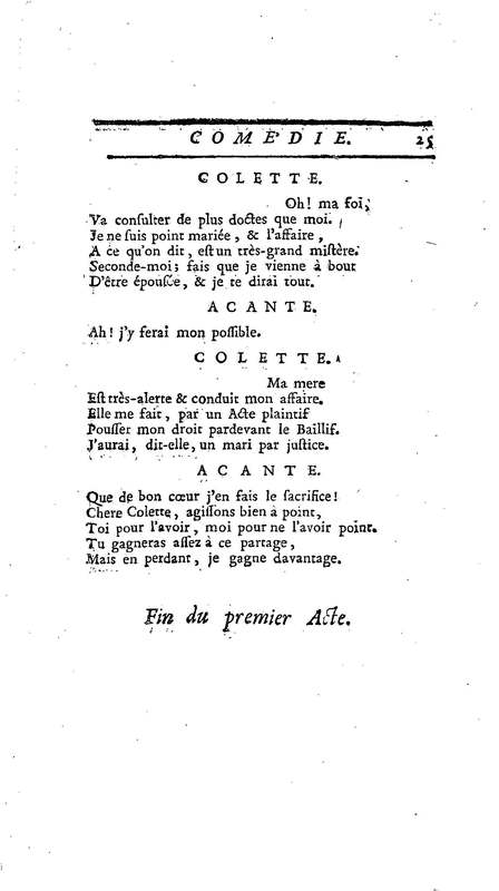 Droit du Seigneur (Le),comédie en vers par M. de Voltaire. Représentée pour la première fois, sous le titre de L'Écueil du sage, par les Comédiens françois ordinaires du Roi, le 18 janvier 1762,