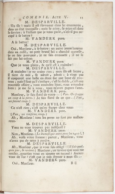 Philosophe sans le savoir (Le), comédie en prose et en cinq actes… par M. Sedaine. [Paris, les Comédiens français, 2 novembre 1765]