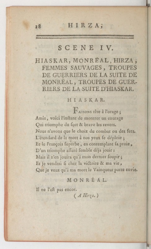 Hirza, tragédie, par M. de Sauvigny… (Comédiens ordinaires du Roi, 27 mai 1767) Hirza, tragédie, par M. de Sauvigny… (Comédiens ordinaires du Roi, 27 mai 1767)