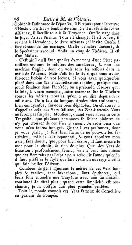 Comte de Warwik [sic] (Le), tragédie par M. de La Harpe, représentée pour la première fois par les Comédiens françois ordinaires du Roi, le 7 novembre 1763