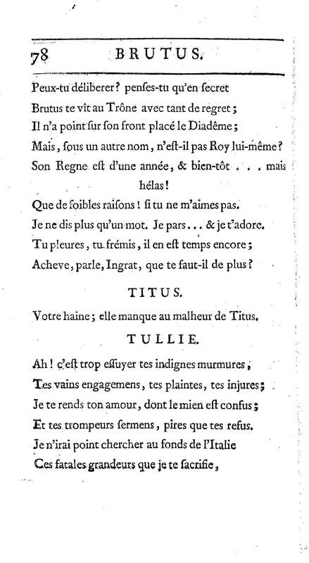 Brutus de M. de Voltaire (Le), avec un Discours sur la tragédie Brutus de M. de Voltaire (Le), avec un Discours sur la tragédie