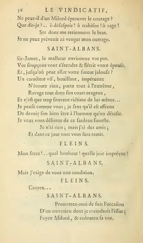 Vindicatif (Le), drame en cinq actes, et en vers libres Vindicatif (Le), drame en cinq actes, et en vers libres