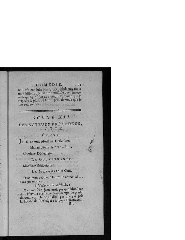 Gageure imprévue (La), comédie en prose et en un acte Gageure imprévue (La), comédie en prose et en un acte