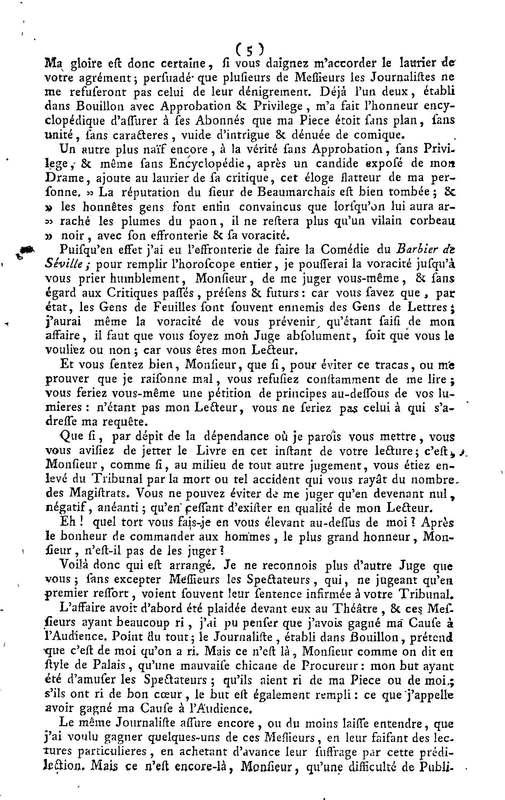 Barbier de Séville, ou la Précaution inutile (Le), comédie en quatre actes, par M. de Beaumarchais, représentée sur le théâtre de la Comédie Française le 23 février 1775 (avec une Lettre modérée sur la chute et la critique du Barbier de Séville) Barbier de Séville, ou la Précaution inutile (Le), comédie en quatre actes, par M. de Beaumarchais, représentée sur le théâtre de la Comédie Française le 23 février 1775 (avec une Lettre modérée sur la chute et la critique du Barbier de Séville)