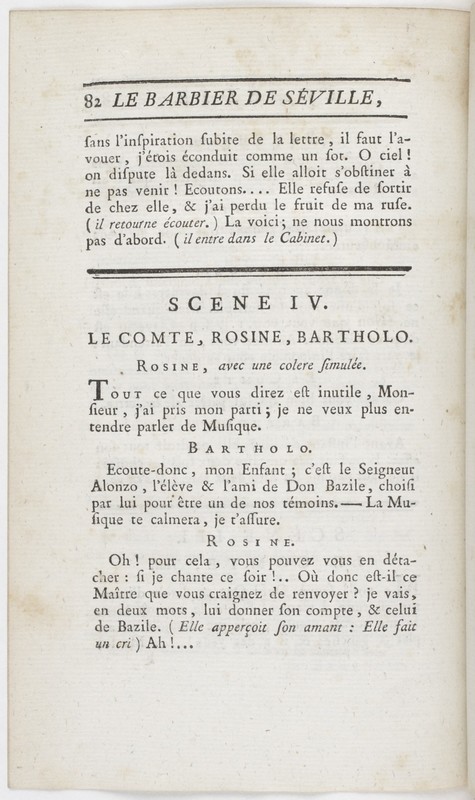 Barbier de Séville, ou la Précaution inutile (Le), comédie en quatre actes ; par M. de Beaumarchais ; représentée & tombée sur le théâtre de la Comédie Françoise aux Tuileries, le 23 de février 1775 Barbier de Séville, ou la Précaution inutile (Le), comédie en quatre actes ; par M. de Beaumarchais ; représentée & tombée sur le théâtre de la Comédie Françoise aux Tuileries, le 23 de février 1775
