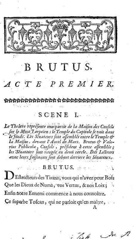 Brutus de M. de Voltaire (Le), avec un Discours sur la tragédie Brutus de M. de Voltaire (Le), avec un Discours sur la tragédie