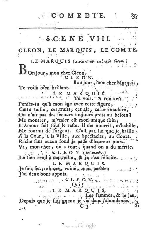 Dissipateur ou l’honnête-friponne (Le), comédie