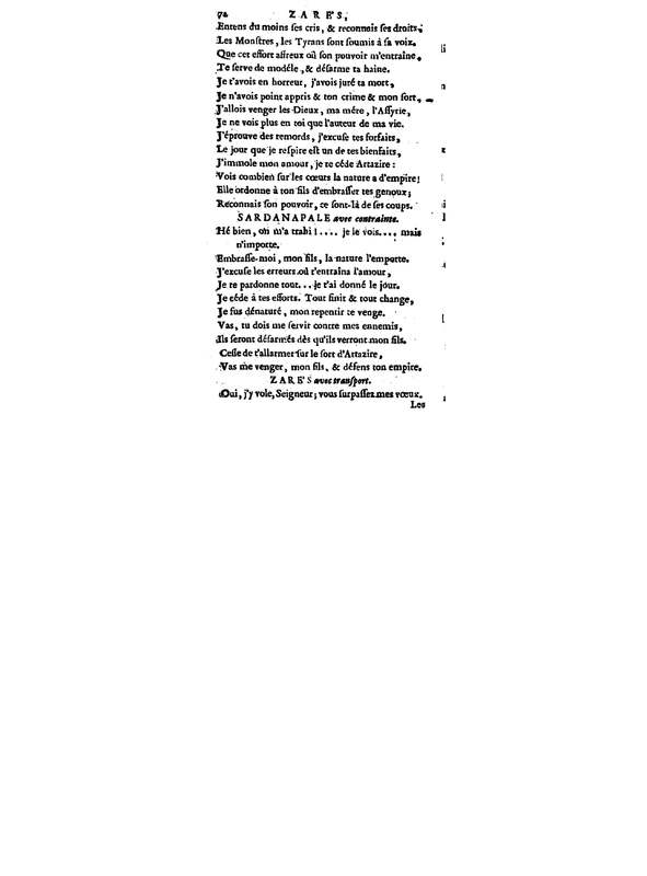 Zarès, tragédie, par M. Palissot de Montenoy, représentée pour la première fois par les Comédiens français, le 3 juin 1751 Zarès, tragédie, par M. Palissot de Montenoy, représentée pour la première fois par les Comédiens français, le 3 juin 1751
